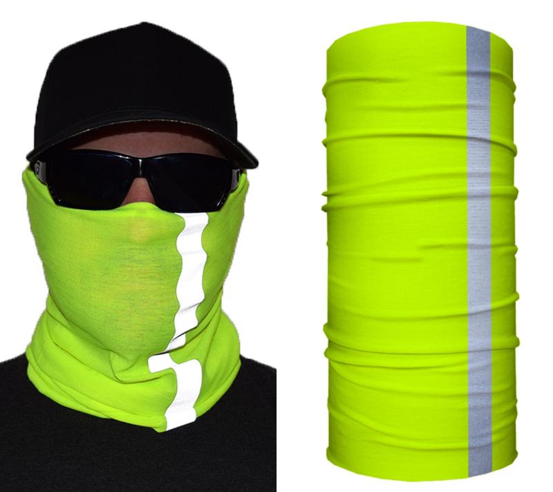 John Boy Multi-Wear Face Guard - Reflective Yellow